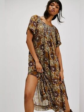 Free People Casting Shadows Midi Dress M